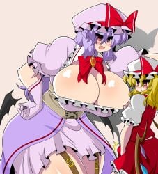 1futa 1girls \vampire akasode_(tyaramu) big_breasts bigger_female blonde_female blonde_hair blonde_hair_female blush breast breasts clothed clothed_female clothed_futanari erect_penis erection erection_under_clothes erection_under_clothing flandre_scarlet flat_chest flat_chested futa_on_female futa_with_female hair height_difference huge_breasts imminent_incest incest larger_female light-skinned_female light-skinned_futanari light_skin mature_female older_sister purple_hair purple_hair_female remilia_scarlet shorter_female sibling_incest size_difference smaller_female thick_thighs thighs touhou touhou_project vampire_girl younger_sister