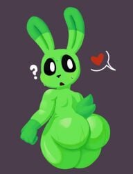 anthro anthro_on_anthro anthro_only bunny critters_(poppy_playtime) domestic_rabbit furry_only green_body green_fur green_skin hoppy_hopscotch hoppy_hopscotch_(poppy_playtime) mrlittlesheep no_humans poppy_playtime poppy_playtime_(chapter_3) rabbit sex smiling_critters tagme