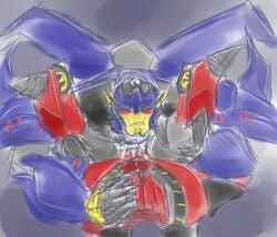 2boys dreadwing knock_out_(transformers) male male_only robots transformers transformers_prime yaoi