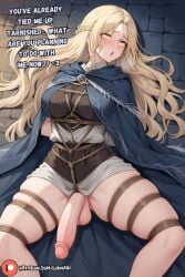 1futa ahe_gao ahegao_face ai_generated big_balls big_penis blonde_hair curvy curvy_figure elden_ring erect_penis erection fit fit_futanari fromsoftware futa_only futanari hogtie hogtied huge_cock looking_at_viewer luvnari queen queen_marika_the_eternal solo solo_focus solo_futa thick thick_ass thick_penis thick_thighs voluptuous voluptuous_futanari