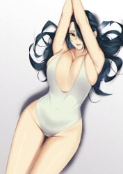 1girls azuma_fubuki big_breasts blueorca blush blushing blushing_at_viewer breasts curvaceous curvy curvy_female female female_focus female_only hi_res highres hourglass_figure huge_breasts large_breasts light-skinned_female light_skin long_hair looking_at_viewer mato_seihei_no_slave milf slight_blush slim_waist smile smiling smiling_at_viewer solo solo_female solo_focus thick_thighs thighs wide_hips