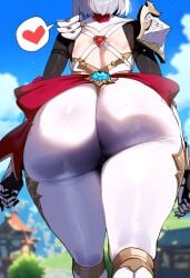 ai_generated armor arms_at_sides ass ass_focus big_ass big_breasts big_butt big_thighs bubble_ass bubble_butt dijiai fat_ass focus from_behind from_below from_front_position front_view genshin_impact hourglass_figure looking_at_viewer massive_ass massive_butt noelle_(genshin_impact) nsfw outdoors pussy round_ass round_butt spoken_heart thick thick_ass thick_butt thick_legs thick_thighs thighs town walking wide_hips