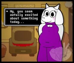 _nomminramen animated deltarune digest digesting implied_digestion kris_(deltarune) questionable_consent soft_vore tagme toriel undernom video vore