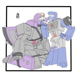 alien alien_humanoid astrotrain beachcomber chained_up chained_wrists chains cum cumming drooling drooling_on_partner ejaculation face_grab getting_off_to_praise hand_on_hip holding_face listening listening_to_praise loving_smile nuefass on_knees praise praise_kink red_eyes restrained restrained_legs restrained_wrists robot robot_alien robot_humanoid simple_background simple_coloring smile telling_partner_to_cum transformers transformers_g1 transformers_skybound_reference visor wings