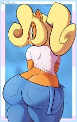 1girls anthro ass ass_cleavage bandicoot big_ass blonde_hair bottom_heavy bubble_butt butt_crack coco_bandicoot crash_(series) davidsanchan fat_ass female female_only huge_ass large_ass overalls png shirt solo thick_ass thick_thighs wide_hips