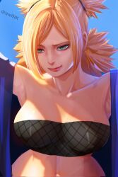 1girls areolae armpit_crease armpit_fetish armpits bbw belly big_breasts blonde_hair boruto:_naruto_next_generations busty child_bearing_hips cleavage drawink erect_nipples erect_nipples_under_clothes female female_focus female_only fishnet fishnet_shirt fishnet_top fishnet_topwear fishnets green_eyes hair_ribbons hi_res high_resolution highres hips hourglass_figure kimono large_areolae large_breasts light-skinned_female light_skin lips lipstick makeup mature mature_female milf narrowed_eyes naruto naruto_(series) nipple_bulge no_panties open_clothes open_robe pale-skinned_female pale_skin pink_lips pink_lipstick pink_nipples pinup ribbons robe shounen_jump shueisha smile smiling solo solo_female solo_focus spiky_hair standing temari tied_hair tube_top tubetop twintails very_high_resolution voluptuous voluptuous_female weekly_shonen_jump weekly_shounen_jump wide_hips yukata