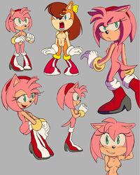 alternate_version_available amy_rose angry angry_face ass boots breasts cel_shading clenched_fists clothing ears_down edit exposed_torso flat_colors footwear gloves green_eyes hairband hands_together handwear hedgehog leg_grab legs_apart legs_up looking_at_viewer looking_back medium_breasts mostly_nude nude open_mouth pink_body pink_fur pink_hair pink_skin pussy red_hairband red_shoes shira-hedgie socks sonic_(series) sonic_adventure sonic_the_hedgehog_(series) sonic_x-treme tail thighhigh_boots tiara_boobowski traced unamused wrist_cuffs