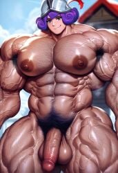 1boy 1male abs ai_generated ambush_(trap) arm_hair armpit_hair bara bara_tiddies bara_tits barechested blue_eyes boy boy_tits chest_hair civitai clash_(series) clash_royale completely_nude erection feet_out_of_frame flaccid gay genderswap_(ftm) hairy hairy_armpits hairy_arms hairy_balls hairy_chest hairy_legs helmet large_pectorals leg_hair looking_at_viewer male male_chest male_focus male_only man_boobs man_nipples man_tits manly muscle muscles muscular musketeer_(clash_royale) navel navel_hair nipples outside pecs pectorals penis penis_vein pubic pubic_hair pubic_hair_peek purple_hair rule_63 sewoh26 short_hair smile solo solo_focus stomach tagme testicles thick_arms thick_thighs thighs uncensored veins veiny_muscles veiny_penis