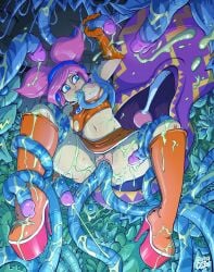 1girls breasts cum nipples no_panties oral penis_tentacles seepingooze sega space_channel_5 tentacle tentacle_rape tentacle_sex ulala vaginal_penetration