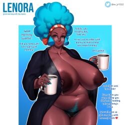 1female 1girls english_text female lenora_(pokemon) m_jr_art mature mature_body mature_figure mature_woman milf pokemon solo_female tagme text twitter_link