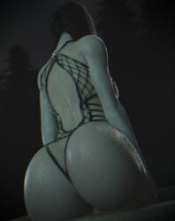 3d big_ass bubble_ass bubble_butt dat_ass the_ring vensaku yamamura_sadako