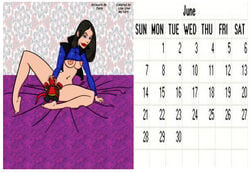 1girls breasts calendar_(medium) dark_horse female hellboy hellboy_(series) lisa_lisa_(artist) liz_sherman tagme tulio