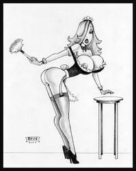 ass disney female female_only human jessica_rabbit monochrome nipples solo who_framed_roger_rabbit zeus(artist)