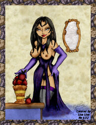 disney disney_villains melanie_klegerman nipples snow_white_and_the_seven_dwarfs tagme the_evil_queen