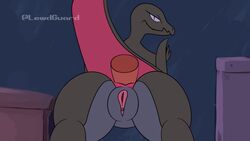 16:9 against_surface against_wall anal anal_sex animated anthro anus ass bed duo female furniture genitals high_framerate highguard looking_at_viewer male male/female nintendo penetration penis pokémon_(species) pokemon pokemon_(species) presenting presenting_hindquarters pussy salazzle sex short_playtime video_games widescreen