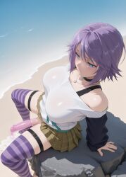 shirayuki mizore from rosario+vampire by twoderrick