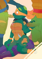 absurd_res andromorph andromorph/male anthro brother brothers cuntboy donatello donatello_(tmnt) foursome genderbend genitals group group_sex hi_res incest intersex leonardo leonardo_(tmnt) male michelangelo michelangelo_(tmnt) oral penetration penis raphael raphael_(tmnt) reptile rise_of_the_teenage_mutant_ninja_turtles rule_63 scalie sex sibling simple_background teenage_mutant_ninja_turtles therita3k turtle