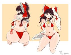 hakurei reimu from touhou by pepponeppo