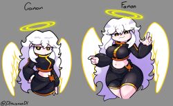 before_and_after big_ass big_breasts clothed dl143140dl female female_only friday_night_funkin huge_ass huge_breasts meme shiro_(vs_human_impostor) teasing vs_human_impostor