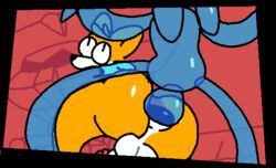 anal anal_sex animated anthro ass balls big_ass big_butt canid canine chaos_(sonic) duo fox gay genitals male male/male mammal penetration sega sex sonic_(series) sonic_adventure sonic_forces sonic_the_hedgehog_(series) superiorfox tails tails_the_fox water yaoi