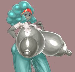 alternate_breast_size dark-skinned_female game_freak gigantic_breasts hairi large_ass large_nipples leaking_pussy lenora_(pokemon) looking_at_viewer nintendo pokemon