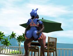 3d animated ass breasts dark-skinned_male female five_nights_at_freddy's high_heels large_ass mysticaldragoon01 no_sound outdoors palm_tree palm_trees straight tagme thighhighs toy_bonnie_(fnaf) video