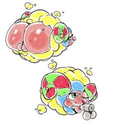 anonymous_artist ass balls big_butt bovid bubble_butt caprine disembodied_penis duo embarrassed fellatio feral genitals hi_res male male/male mammal nights_into_dreams oral penile penis sega sex sheep shleep_(nights)