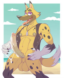 4_fingers after_masturbation animal_crossing anthro anti_dev armpit_hair balls beach big_balls big_nipples big_penis bodily_fluids body_hair border bottomless brown_body brown_fur brown_spots canid canine canis clothed clothing cloud cum cum_drip cum_on_hand cum_on_own_hand cum_on_own_penis cum_on_penis cum_on_self cum_string curved_penis day digital_media_(artwork) dripping drooling erection fingers fur genital_fluids genitals hi_res huge_cock jewelry kyle_(animal_crossing) long_penis looking_at_viewer male male_only mammal masturbation navel necklace nintendo nipples open_clothing open_mouth open_smile open_topwear penile penile_masturbation penis purple_eyelids saliva saliva_on_tongue saliva_string seaside sharp_teeth sky smile solo solo_male spots spotted_body spotted_fur teeth testicles thick_nipples thin_penis tongue topwear topwear_only vest vest_only video_games water white_body white_border white_fur wolf yellow_body yellow_fur