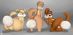 absurd_res alvin_and_the_chipmunks ass birth brittany_miller butt chipmunk egg egg_laying eleanor_miller female female/female female_only furry ground_squirrel group group_birth hi_res jeanette_miller mammal nude rodent sciurid stretched_pussy titto titto_arts