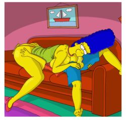 1boy 1girls 69 69_position age_difference alternate_breast_size animated animated_gif ass balls bart_simpson big_ass big_breasts breasts female g-string gif incest large_breasts larger_female male marge_simpson matt_groening mature_female mature_woman milf mother mother_and_son older_female older_female_and_younger_male oral panties_aside penis size_difference smaller_male sound strandvaskaren tagme the_simpsons thicc thong video woman younger_male