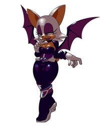 anthro bodysuit female fiinel latex rouge_the_bat rouge_the_bat_(heroes) sonic_(series) sonic_heroes sonic_the_hedgehog_(series)