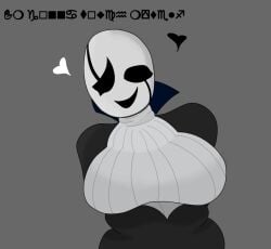 fem gaster from undertale by rivalsdraws
