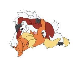 anal anal_sex animated anthro battycat duo eeveelution erection flareon from_front_position genitals hi_res humanoid_genitalia humanoid_penis loop lycanroc male male/male male_penetrated male_penetrating male_penetrating_male midnight_lycanroc nintendo penetration penile penile_penetration penis penis_in_ass pinned pokémon_(species) pokemon short_playtime video_games