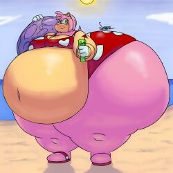 amy rose from sega by smappa