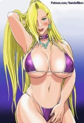 1girls adapted_costume ai_generated ambiguous_background arm_behind_head artist_name big_breasts bikini bikini_bottom bikini_top blonde_hair blue_eyes boruto:_naruto_next_generations breasts busty choker collar earrings erect_nipples erect_nipples_under_bikini erect_nipples_under_swimsuit female female_focus gradient_background hair_ornament hair_over_one_eye hairclip hot_spring huge_breasts ino_yamanaka jewelry large_breasts light-skinned_female light_blue_eyes light_skin lipstick long_hair looking_at_viewer makeup mature mature_female micro_bikini midriff milf naruto naruto:_the_last naruto_(series) narutofillers necklace nipple_bulge one_arm_up oppai pale-skinned_female pale_skin patreon_username ponytail presenting presenting_breasts revealing_swimsuit skimpy skimpy_bikini swimsuit thick_thighs thighs tied_hair underboob url very_long_hair voluptuous voluptuous_body voluptuous_female water watermark web_address wet wet_body wet_skin white_skin wide_hips