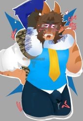 007n7 007n7_(forsaken) 2boys bulge bulge_through_clothing choke_hold choking clothed clothing crying cum cum_through_clothes dacryphilia forsaken_(roblox) fully_clothed gay grimetracks guest_1337_(forsaken) hairy_male hidden_face male male/male male_focus male_only precum precum_through_clothing roblox roblox_game robloxian self_upload snake_tongue suffocating suffocation tongue_out watermark