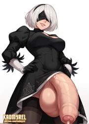 yorha 2b from nier: automata by kadmyrel