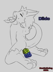 anal anal_masturbation anal_sex animal_genitalia anthro biped digital_drawing_(artwork) digital_media_(artwork) digitigrade dildo dildo_in_ass dildo_insertion dildo_sitting dragon fur genitals hair hi_res horn hybrid male masturbation neo_goldwing_(artist) neogoldwing nude penetration scalie sex sex_toy sex_toy_in_ass sex_toy_insertion simple_background solo toying_self whiskers