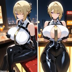 evelyn chevalier from zenless zone zero by (titancore)