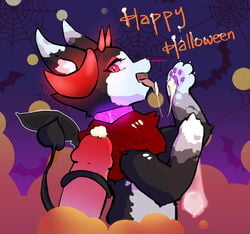 domestic_cat felid feline felis female feral furry halloween holidays human human_on_feral interspecies league_of_legends male male_on_feral mammal riot_games solo video_games yako yuumi_(lol) zoophilia