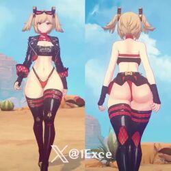 1girls 3d ass ass_focus black_boots black_miniskirt blonde_hair boots burnice_white curvy fat_ass from_behind game_mod goggles goggles_on_head high_heel_boots hourglass_figure miniskirt mod modded no_sound shorter_than_10_seconds skexce thick_thighs thigh_boots video video_games voluptuous walking zenless_zone_zero