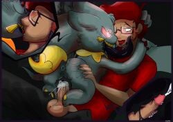 animal_genitalia animate_inanimate anus banette black_tongue bodily_fluids canine_genitalia cum cum_inside cutaway eevee extreme_french_kiss female french_kissing generation_1_pokemon generation_3_pokemon genital_fluids genitals hi_res human hybrid interspecies kissing living_plushie male male/female mammal nintendo plushie plushophilia pokemon pokemon_(species) pokephilia screamoshaymin tongue zipper zipper_mouth