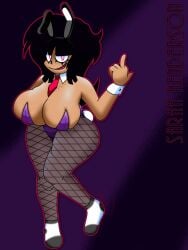 1female 1girls 2020s 2025 2d_(artwork) artist_logo artist_signature artwork_(digital) ass bad_bitch baddie bangs big_breasts big_hair black_hair boobs_bigger_than_head breasts breasts_bigger_than_head bunny_costume bunny_ears bunny_girl bunny_tail bunnysuit cleavage clothed covered_breasts evil_eyes evil_grin eyelashes female female_focus fishnet_legwear fishnet_pantyhose fishnets flipping_off freckles freckles_on_breasts freckles_on_face full_body girl_focus grin hand_up hot_bitch hottie huge_breasts huge_butt human knackultra large_breasts large_thighs long_hair looking_at_viewer looking_at_you needlemouse_(series) pantyhose posing purple_background purple_bunnysuit rabbit_ears rabbit_suit red_eyes red_teeth red_tie sarah_henderson_(needlemouse) sexy_female shaded sharp_teeth showing_teeth smiling_at_viewer smooth_skin socks solo_female solo_focus staring_at_viewer tagme teeth teeth_showing thicc thick_female thick_thighs thighs tie voluptuous voluptuous_female white_wrist_cuffs wrist_cuffs