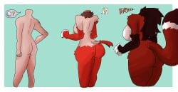 1boy 1girls anthro anthrofied ass ass_expansion big_ass big_breasts big_butt breast_expansion breast_growth breast_growth_(enlargement) breasts canid canine canis colored expansion faceless_character female fur fur_growth furrification furry gender_transformation genderswap genderswap_(mtf) growling growth hi_res hip_expansion human human_to_anthro infrawash2 light-skinned_male male mammal mtf_transformation multicolored_body multicolored_fur multicolored_tail mythological_canine mythological_creature mythology naked naked_female naked_male nude nude_female nude_male rear_view red_body red_fur rule_63 sequence solo species_transformation tail tail_growth thick_thighs thigh_expansion transformation were werecanid werecanine werecreature werewolf werewolf_girl white_fur wide_hips wolf wolf_girl