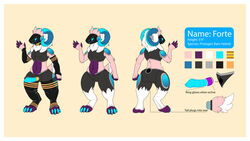 16:9 anthro ass border bovid caprine color_chart cybernetic_limb cybernetics cyborg detachable detachable_parts english_text floppy_ears fluffy genitals glowing glowing_genitalia glowing_penis goat horn hybrid machine male mammal mechanical_penis model_sheet neck_tuft penis protogen protogen_visor sheep simple_background skunkworth solo text tuft white_border wide_hips widescreen