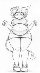 ai_generated bodycon demon_girl demon_horns demon_tail digested_prey digestion digestion_implied filter full_body heels jellybean jellybean_(mcyt) jellybean_(youtube) jellybean_(youtuber) looking_down looking_down_at_belly mcyt minecraft minecraft_youtubers shocked_expression sketch startled tight_clothing tight_dress twitch twitch.tv twitch_streamer twitter twitter_username viewed_from_below vore vore_belly vore_implied youtube youtuber youtubers