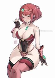 pyra from xenoblade (series) by chascoby