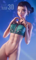 zoey (kpop demon hunters) from fortnite by eroraw3d
