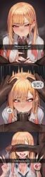 ai_generated blacked blowjob breasts censored cheating cuckold cuckolding cum cumshot dark-skinned_male dark_skin deepthroat dinorabbit english_text fellatio hands_on_another's_head huge_cock interracial kitagawa_marin male marin_kitagawa motion_lines my_dress_up_darling netorare ntr patreon peace_sign penis_over_eyes snapchat sono_bisque_doll_wa_koi_wo_suru speed_lines