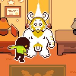 1:1 age_difference ambiguous_gender animated anonymous_artist anthro asgore_dreemurr balls beard canid clothing deltarune digital_media_(artwork) duo facial_hair father father_and_child genitals gif human humanoid interspecies kris_(deltarune) low_res male male/male mammal parent parent_and_child penis pixel_art pubes pubic_hair short_playtime size_difference sprite sprite_art technical_incest undertale undertale_(series) undressing video_games young